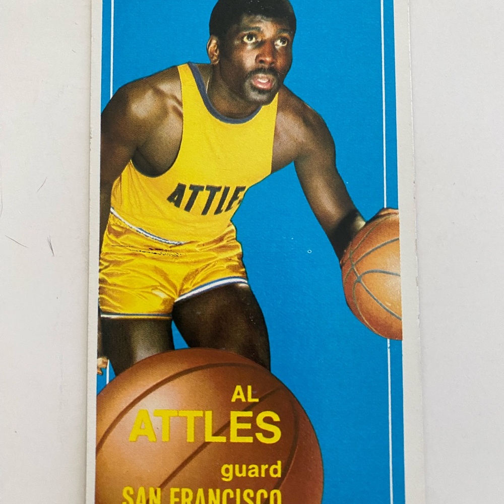 Topps Al Attles Basketball Card - Blue and Yellow